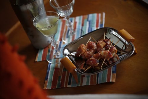 May 11, 2015 - 150511  -  Betty Draper's Rumaki and Gin Gimlet for Food Front photographed Monday, May 11, 2015.  John Woods / Winnipeg Free Press