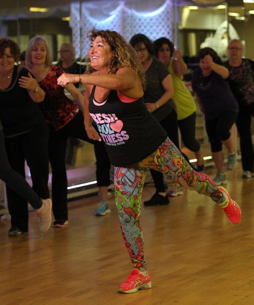 Training Basket;  Sharon Delbridge, a zumba, yoga and barre instructor here in Winnipeg. She owns Fresh Soul Fitness and takes a contingent of people each year for a weeklong fitness getaway in Mexico.  May 12, 2015 Ruth Bonneville / Winnipeg Free Press