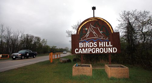 Bird's Hill Park' campground is open and awaiting campers Thursday as the first big camping and parks weekend of the season is expected to be gloomy and cold. See story. May 14, 2015 - (Phil Hossack / Winnipeg Free Press)
