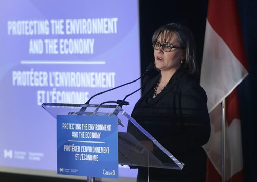 Federal Environment Minister Leona Aglukkaq at the environmental announcement at the Inn at The Forks Friday. Larry Kusch story Wayne Glowacki / Winnipeg Free Press May 15 2015