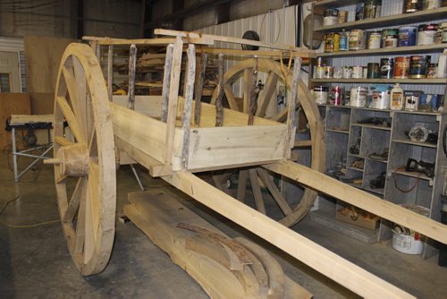 021 - Red River Oxcart built by Leonard Pappel and Paul Barnabe of Emerson. BILL REDEKOP/WINNIPEG FREE PRESS May 15, 2015?