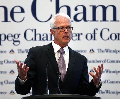 Bill Morrissey, ousted head of Yes! Winnipeg gave a speech at the Winnipeg Chamber of Commerce  event called Celebrate Winnipeg . Martin Cash Story  Wayne Glowacki / Winnipeg Free Press May 21 2015