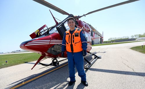 STARS air ambulance Pilot Jason Graveline, Saturday, May 23, 2015. (TREVOR HAGAN/WINNIPEG FREE PRESS)