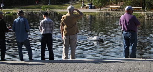 Members of the Winnipeg Model Boat Club gather every Sunday morning (and Wednesday evenings) to sail their boats on the Duck Pond at the Assiniboine Park. The radio operated boats range from kits you can order online to ones made from scratch. The club will be holding its 2015 Boat Regatta at the Duck Pond on Sunday, June 21st from 8AM - 4PM. 150524 May 24, 2015 Mike Deal / Winnipeg Free Press