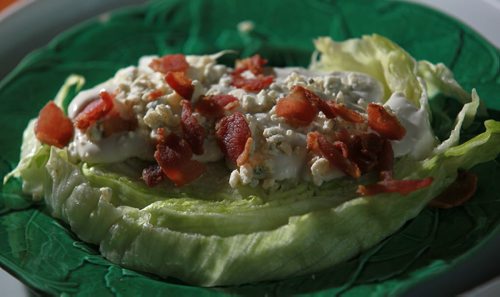 Blue Cheese Dressing on a lettuce head.....See Alison Gilmore's story.  May 25, 2015 - (Phil Hossack / Winnipeg Free Press)