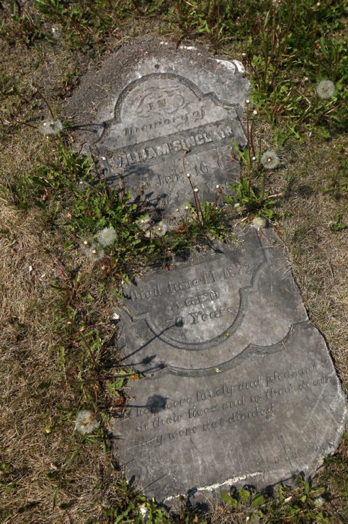 St Andrews, Manitoba- Open Doors tour in Selkirk and surrounding areas,  tomb stone from late 1800,s at St. Andrew's-on-the-Red Anglican Church- See Bill Redekop story- May 26, 2015   (JOE BRYKSA / WINNIPEG FREE PRESS)