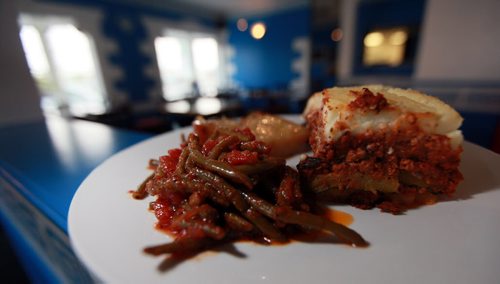 Moussaka at Olympia Diner. See Marion Warhaft's review. May26, 2015 - (Phil Hossack / Winnipeg Free Press)