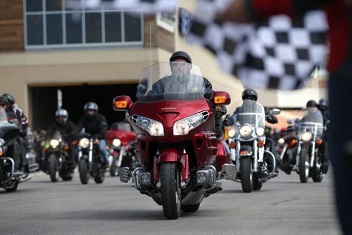 Over 1,600 motorcycles revved up their engines in unison in the Polo Park parking lot  heading out for the annual Ride for Dad to raise funds for prostate cancer Saturday morning.  May 30, 2015 Ruth Bonneville / Winnipeg Free Press