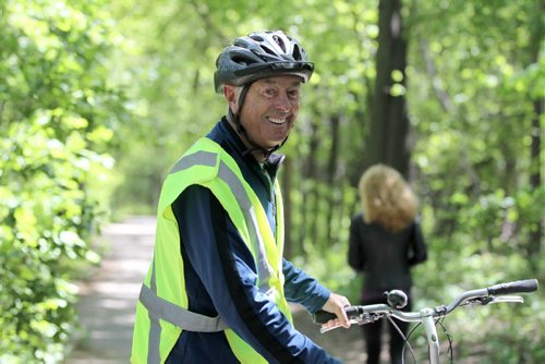 ENT - 78-year-old John Wichers is excited about his upcoming solo bike tour from Vancouver to Wpg to help fund 10 bikes for 10 kids with special needs. See Shamona Harnett's story.   May 30, 2015 Ruth Bonneville / Winnipeg Free Press