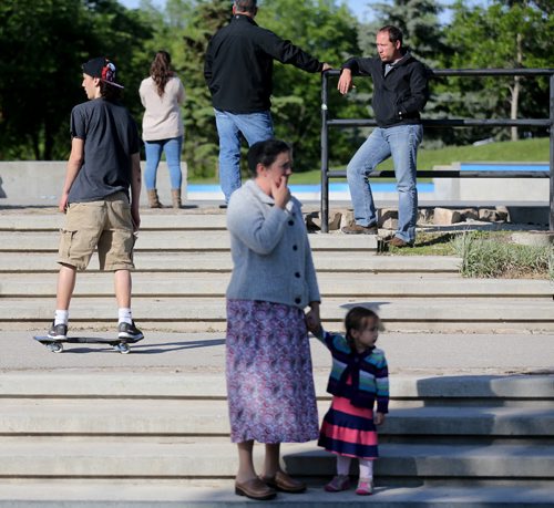 Skateboarding at The Forks, Winnipeg, Saturday, May 30, 2015. (TREVOR HAGAN/WINNIPEG FREE PRESS)