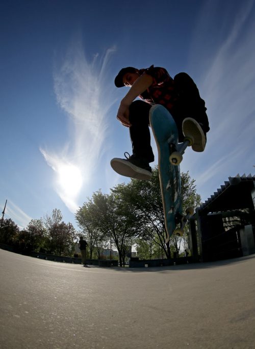 Skateboarding at The Forks, Winnipeg, Saturday, May 30, 2015. (TREVOR HAGAN/WINNIPEG FREE PRESS)