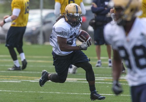 Paris Cotton (34) during day 4 of the Winnipeg Blue Bomber training camp Wednesday morning. 150603 - Wednesday, June 03, 2015 -  MIKE DEAL / WINNIPEG FREE PRESS