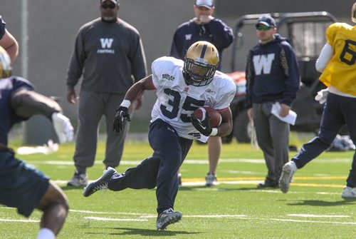 Carlos Anderson (35) during day 4 of the Winnipeg Blue Bomber training camp Wednesday morning. 150603 - Wednesday, June 03, 2015 -  MIKE DEAL / WINNIPEG FREE PRESS
