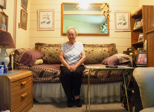 Margie Glennie, 87, was served an eviction notice for her home of 23 years at 500 Widlake St. in late May. (Jessica Botelho-Urbanski / Winnipeg Free Press)