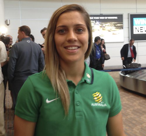 Katrina Gorry - Team Australia arrives at the James Richardson International airport Thursday, June 4, 2015.  Carol Sanders / Winnipeg Free Press