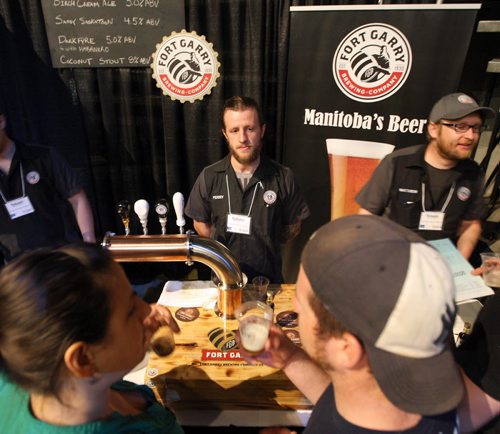 Flatlanders Beer Festival. Some wider shots, including local craft beer companies like Fort Garry. General shots to go with future beer review story by Ben. BORIS MINKEVICH/WINNIPEG FREE PRESS June 4, 2015