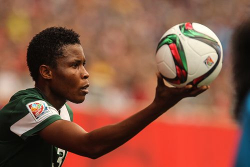 Nigeria's Osinachi Ohale (3) during the second half of FIFA Women's World Cup soccer action in Winnipeg on Monday, June 8, 2015. 150608 - Monday, June 08, 2015 -  MIKE DEAL / WINNIPEG FREE PRESS