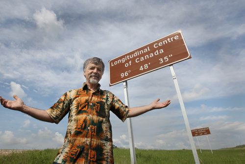 Robert Freynet is one of the people pushing a Centre of Canada Park at the actual centre of Canada, 12 kilometres east of the Perimeter on the Trans Canada Highway- Freynet is part of a committee spearheading construction of a 20 acre wayside park on the TransCanada to mark the Centre of Canada, to be completed for Canada's 150th birthday in 2017. They have the land and are launching fundraising. See Bill Redekop story- June 10, 2015   (JOE BRYKSA / WINNIPEG FREE PRESS
