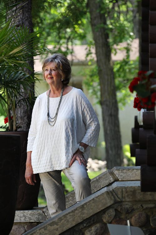 49.8 Feature: Outdoor portraits of Janice Filmon for feature on her appointment to Lieutenant Governor of Manitoba. See Randy Turner story.  June 10, 2015 Ruth Bonneville / Winnipeg Free Press