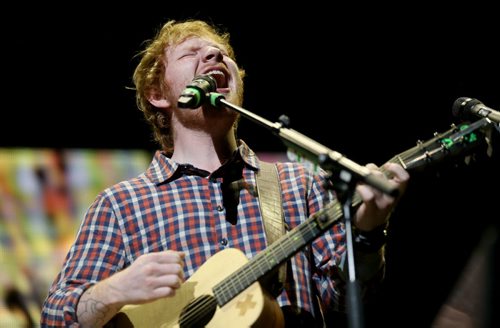 Ed Sheeran performs at MTS Centre, Friday, June 12, 2015. (TREVOR HAGAN/WINNIPEG FREE PRESS)