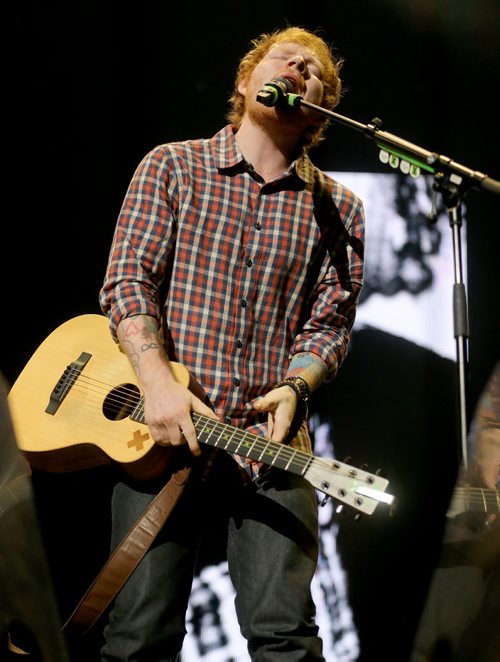 Ed Sheeran performs at MTS Centre, Friday, June 12, 2015. (TREVOR HAGAN/WINNIPEG FREE PRESS)