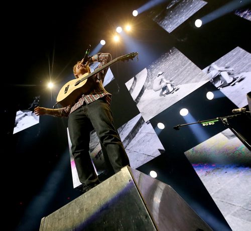 Ed Sheeran performs at MTS Centre, Friday, June 12, 2015. (TREVOR HAGAN/WINNIPEG FREE PRESS)