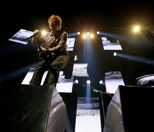 Ed Sheeran performs at MTS Centre, Friday, June 12, 2015. (TREVOR HAGAN/WINNIPEG FREE PRESS)