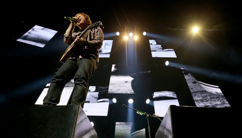 Ed Sheeran performs at MTS Centre, Friday, June 12, 2015. (TREVOR HAGAN/WINNIPEG FREE PRESS)