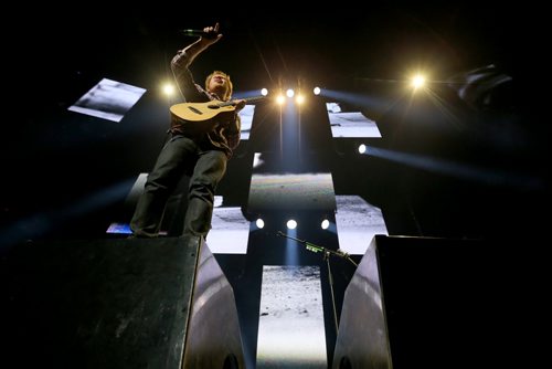 Ed Sheeran performs at MTS Centre, Friday, June 12, 2015. (TREVOR HAGAN/WINNIPEG FREE PRESS)