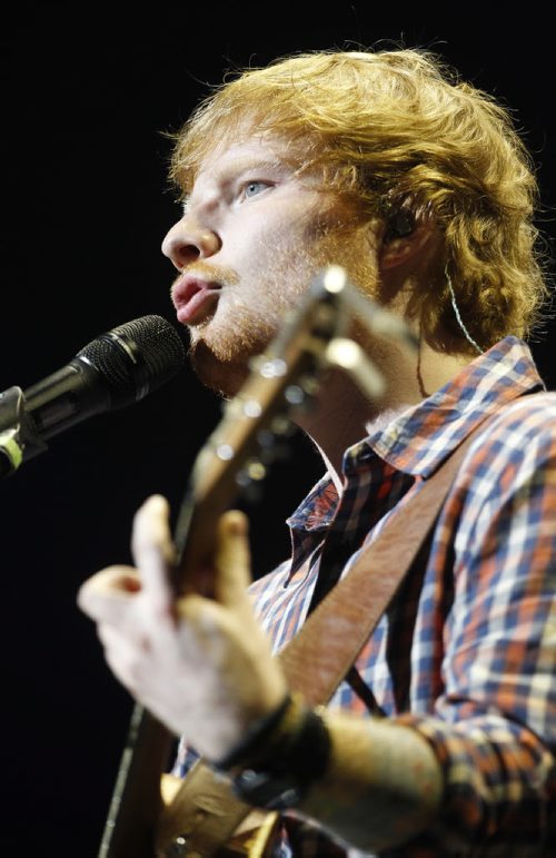 Ed Sheeran performs at MTS Centre, Friday, June 12, 2015. (TREVOR HAGAN/WINNIPEG FREE PRESS)