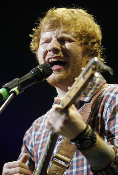 Ed Sheeran performs at MTS Centre, Friday, June 12, 2015. (TREVOR HAGAN/WINNIPEG FREE PRESS)