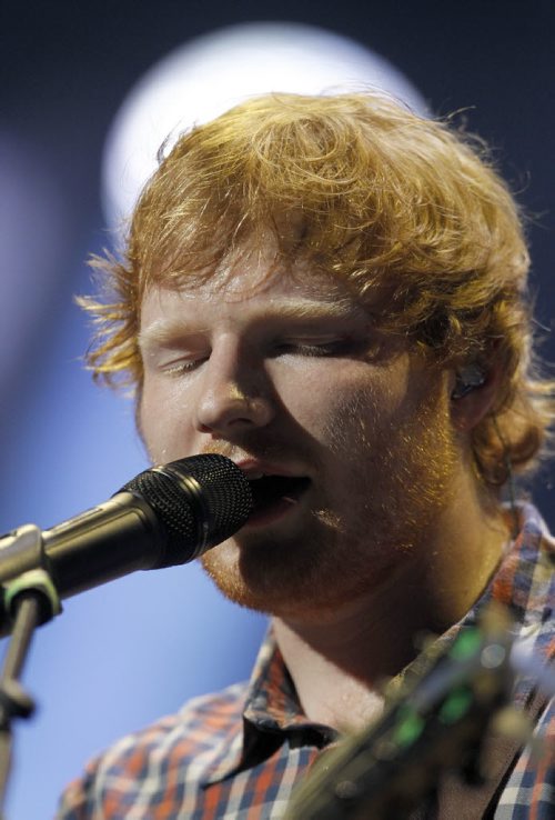 Ed Sheeran performs at MTS Centre, Friday, June 12, 2015. (TREVOR HAGAN/WINNIPEG FREE PRESS)