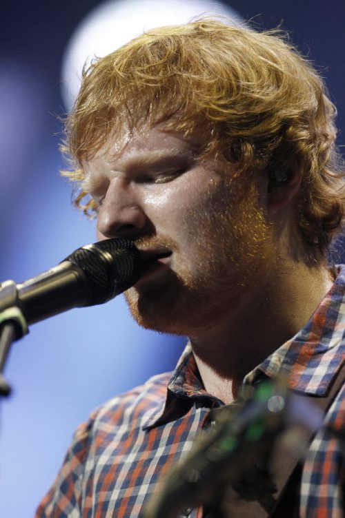 Ed Sheeran performs at MTS Centre, Friday, June 12, 2015. (TREVOR HAGAN/WINNIPEG FREE PRESS)