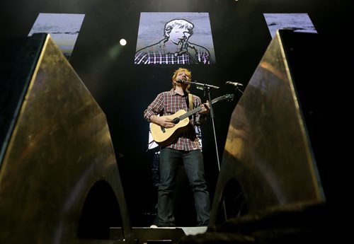 Ed Sheeran performs at MTS Centre, Friday, June 12, 2015. (TREVOR HAGAN/WINNIPEG FREE PRESS)