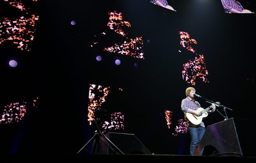 Ed Sheeran performs at MTS Centre, Friday, June 12, 2015. (TREVOR HAGAN/WINNIPEG FREE PRESS)