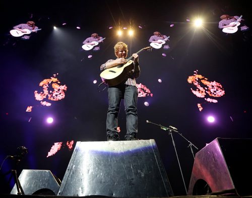 Ed Sheeran performs at MTS Centre, Friday, June 12, 2015. (TREVOR HAGAN/WINNIPEG FREE PRESS)