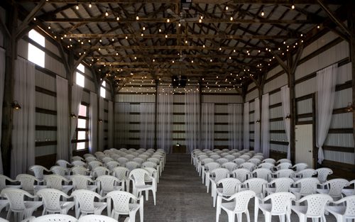The inside of the Hayshed at The Wedding Barn near Steinbach, Manitoba. See story by Bill Redekop June 11, 2015 - MELISSA TAIT / WINNIPEG FREE PRESS