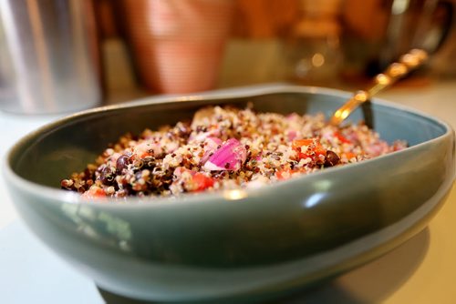 Quinoa and Black Bean Salad with Cilantro Lime Vinaigrette, Tuesday, June 16, 2015. (TREVOR HAGAN/WINNIPEG FREE PRESS) - alison gilmore recipe swap
