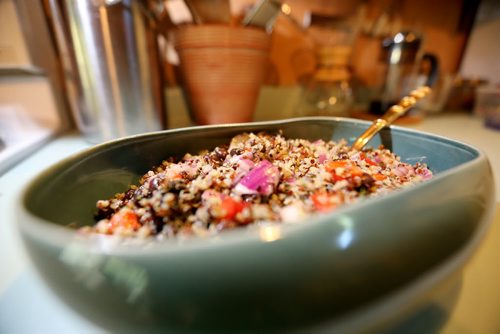 Quinoa  and Black Bean Salad with Cilantro Lime Vinaigrette, Tuesday, June 16, 2015. (TREVOR HAGAN/WINNIPEG FREE PRESS) - alison gilmore recipe swap