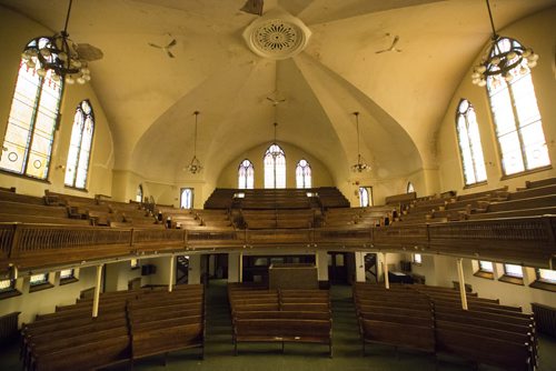 The Heritage North End Church in Winnipeg is up for sale for less than the price of a starter home on Tuesday, June 16, 2015.  The church, which was built in 1907, is in need of many repairs. Mikaela MacKenzie / Winnipeg Free Press
St. Giles Church was built in 1908.