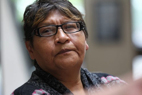 Wife of couple who were forced out of their home without their kids in Nelson House.  Names withheld due to CFS issue. See Alex Paul story for details.   June 16, 2015 Ruth Bonneville / Winnipeg Free Press