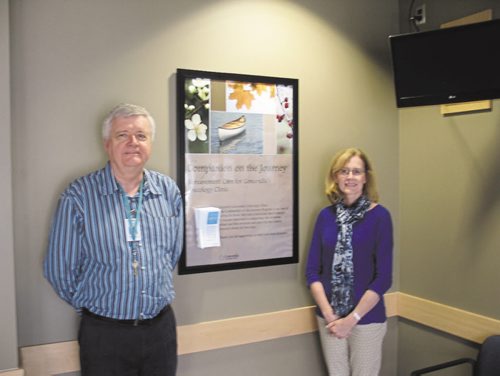 Canstar Community News June 9, 2015 - Bereavement care facilitator Bob Milks (left) and program manager Kathleen Rempel Boschman at Concordia Hospital help providing grieving spouses and family members with "a companion on the journey." (SHELDON BIRNIE/CANSTAR COMMUNITY NEWS/THE HERALD)