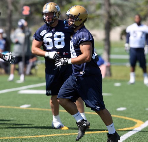 WINNIPEG BLUE BOMBERS PRACTICE - #38 Ettore Lattanzio.  BORIS MINKEVICH/WINNIPEG FREE PRESS June 17, 2015