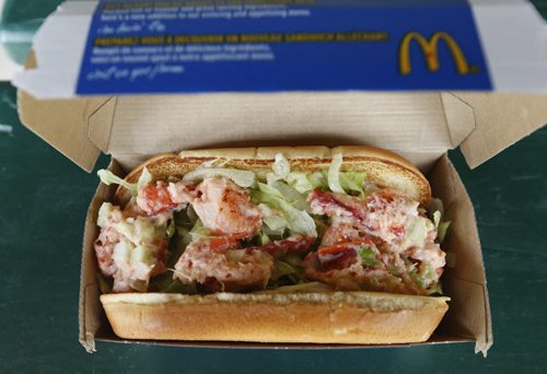 The McLobster from a  McDonald's restaurant. Bart Kives story. Wayne Glowacki / Winnipeg Free Press June 19  2015