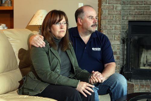 Corrine and Rob Read's son Nicholas is missing. Photo taken at their West St. Paul home.  BORIS MINKEVICH/WINNIPEG FREE PRESS June 19, 2015