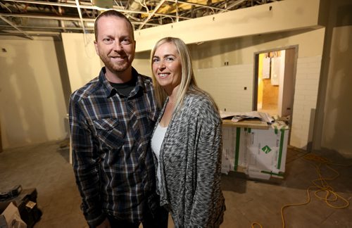 Troy and Coralee Turner, owners of Freshii, a healthy fast food chain opening soon, Friday, June 19, 2015. (TREVOR HAGAN/WINNIPEG FREE PRESS) - for Martin Cash