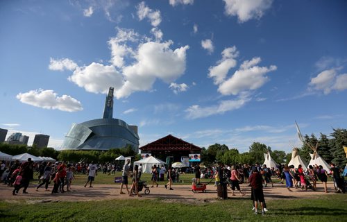 People at The Forks for Aboriginal Day, Saturday, June 20, 2015. (TREVOR HAGAN/WINNIPEG FREE PRESS)