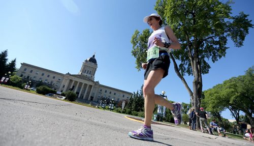 Participants in the Manitoba Marathon, Sunday, June 21, 2015. (TREVOR HAGAN/WINNIPEG FREE PRESS)