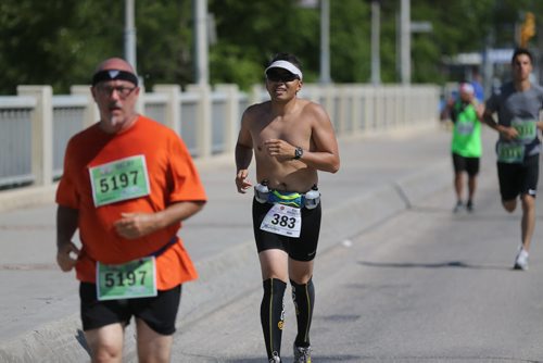 Participants in the Manitoba Marathon, Sunday, June 21, 2015. (TREVOR HAGAN/WINNIPEG FREE PRESS)