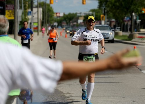 On St.Mary's road. Participants in the Manitoba Marathon, Sunday, June 21, 2015. (TREVOR HAGAN/WINNIPEG FREE PRESS)